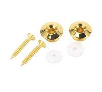 VGEBY Lot de 2 Boutons de Sangle de Guitare, Embouts de Sangle en Métal doré à Verrouillage sécurisé, Compatibles avec les Guitares Acoustiques, électriques, Basses et ukulélés.