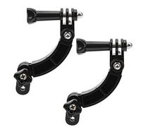 VGEBY Lot de 2 Bras D'extension pour Casque, Support Réglable Facile à Installer pour Caméra Sportive, avec Interface Universelle pour L'alpinisme, Le Camping et Le Cyclisme.
