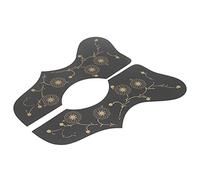 VGEBY Lot de 2 protections de guitare, plaque de frappe résistante aux rayures avec dos autocollant pour protection de guitare, plaque en plastique dur pour éviter les rayures des médiators et des