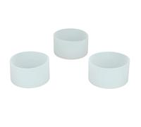 VGEBY Lot de 3 Bottes en Silicone pour Bouteille d'eau, Résistantes aux Hautes Températures, Antidérapantes, Anti-Rayures, avec Design de Protection Doux et Réutilisable, pour L'école, (Transparente)