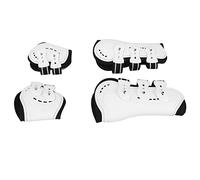 VGEBY Lot de 4 Bottes Ouvertes sur Le Devant pour Cheval - Protection Confortable des Jambes - Absorbant Les Chocs - pour Les Activités équestres - Blanc (Moyen)