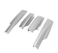 VGEBY Lot de 4 Housses de Galerie de Toit, Garniture en Plastique, Compatible avec, Installation Facile, Améliore la capacité de Bagages et l'esthétique du véhicule. (Silver)