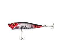 VGEBY Lot de 5 Leurres de Pêche Popper, Appâts de Surface avec Hameçon Triple en Acier à Haute Teneur en Carbone, pour la Pêche en Eau Douce, à la Truite et au Bar