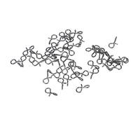 VGEBY Lot de 50 mousquetons de pêche en Acier Inoxydable Noir Hameçon