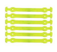 VGEBY Lot de 6 Amortisseurs de Vibrations pour Raquette de Tennis, Amortisseurs en Silicone pour Raquette avec Boucle Longue, Réduisent Les Vibrations et Augmentent Le Confort pour Les (Jaune Fluo)