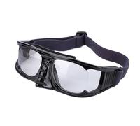 VGEBY Lunettes de Sport, Lunettes de Protection Antibuée Légères avec Sangle Réglable pour le Basket-ball et le Cyclisme (BLACK)