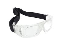 VGEBY Lunettes de Sport, Lunettes de Protection de Basket-ball avec Bandeau élastique Réglable et Cadre incurvé, pour Enfants, Course à Pied, Basket-ball, Cyclisme (WHITE)