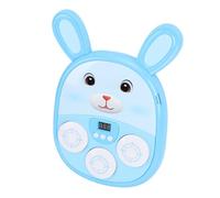 VGEBY Machine de Boxe Musicale, Jeu de Frappe au Rythme à Détection de Mouvement avec Télécommande 2,4 G, Jouet d'exercice Interactif Lumineux et Sonore pour Enfants en Famille (Blue)
