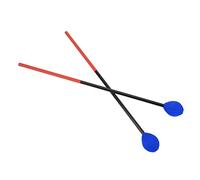 VGEBY Maillets Marimba en Fil de Coton en Fibre de Carbone - Aspect glacé, Tête Ronde Moyennement Dure - Convient aux Instruments de Percussion Basse 2 Pièces (tête bleue)