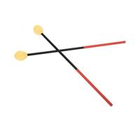 VGEBY Maillets Marimba en Fil de Coton en Fibre de Carbone - Aspect glacé, Tête Ronde Moyennement Dure - Convient aux Instruments de Percussion Basse 2 Pièces (Tête jaune)