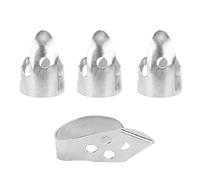 VGEBY Médiators en Métal pour Guitare, Index Légers et Médiators pour Débutants et Professionnels, Parfaits pour Guitare Acoustique et ukulélé (SILVER)