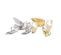 VGEBY Médiators en Métal Réglables pour Guitare, Banjo et ukulélé, de Forme Ouverte pour un Meilleur Contrôle, une sonorité Plus Riche et une Protection Optimale des Doigts