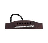 VGEBY Micro pour Guitare Acoustique, Actif, Chevalet en Palissandre | Système piézo à 6 cordes, éléments en cuivre, résistant aux interférences, guitare folk Fingerstyle, techniques de grattage