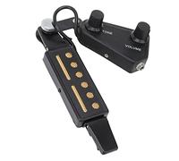 VGEBY Micros de Guitare, Micro de Rosace Acoustique en Métal avec Contrôle du Volume et de la tonalité pour Guitare électrique Acoustique Noir