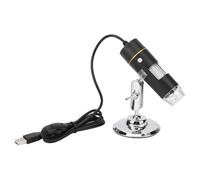 VGEBY Microscope Numérique USB 300 000 Pixels, Loupe 1000X Haute Puissance pour étudiants et Amateurs avec 8 Lumières LED et Support en Métal (30W)