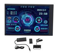 VGEBY Mini écran USB avec Affichage de la Température des Données CPU RAM HDD, IPS 3,5 Pouces, Rotation à 360 Degrés, Thèmes Multiples pour Boîtier D'ordinateur