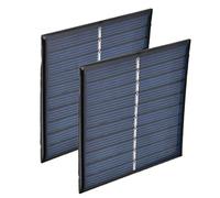 VGEBY Mini Panneau Solaire Portable Efficace Bricolage 5V 0.7W pour Appareils électriques Polysilicium 2 Pièces
