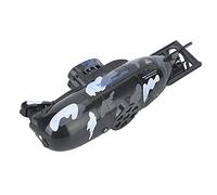VGEBY Mini Télécommande Militaire de Simulation, Jouet sous-Marin à 6 Canaux, Modèle de Jouet sous-Marin à 6 Canaux Anneaux de Plongée et Jouets Jouets de Piscine (Le Noir)