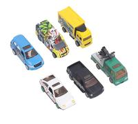 VGEBY Modèle de Voiture en Alliage 1:64, Kits de Véhicules éducatifs Interactifs avec Matériau en Alliage, Parfait pour l'apprentissage et Le Jeu des Enfants 6 Pièces