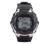 VGEBY Montre de Sport électronique, Montre D'étudiant Numérique Lumineuse Multi-Fonctions Résistante à l'eau avec Bracelet en Caoutchouc pour Enfants (Argent)