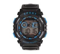 VGEBY Montre électronique pour Homme, Montre de Sport Numérique Multifonctionnelle avec Lumière Lumineuse WR50M étanche Numérique Affichage de la Date du Jour Montres-Bracelets (Noir Bleu