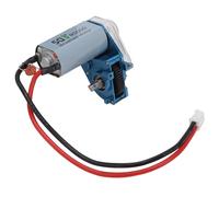 VGEBY Moteur brossé 050 50T avec Boîte de Vitesses Transparente, Engrenage en Acier amélioré, Transmission Complète Scellée en Alliage Haute Résistance, pour Voiture sur Chenilles (Blue)