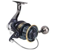 VGEBY Moulinet de Pêche en Alliage d'aluminium avec Force de Freinage Puissante pour Lancer Longtemps de Gros Poissons et Performances Robustes