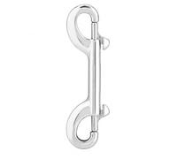 VGEBY Mousqueton Clip INOX de Plongée Crochet Double Porte Clé Annueau Bateau 360 Degrés Pivotant pour Plongée sous-Marine Chaîne Animal de Compagnie Chien