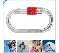 VGEBY Mousquetons O-Carabiner 25KN - Idéal pour Escalade, Randonnée, Secours