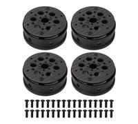 VGEBY Moyeux de Roue RC, 4 Pièces, Conception à Trou Rond de 2,2 Pouces, Jante de Roue Légère en Fibre de Carbone RC pour échelle 1/10