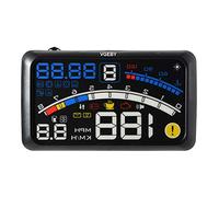 VGEBY Multi-function Car 5.5"Display Vitesse d'avertissement de carburant Projecteur de pare-brise avec OBD2 EUOBD Interface