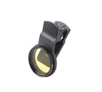 VGEBY Objectif de Caméra Fish Eye pour Téléphone, Objectif de Filtre Macro avec Filtres Jaune et Orange pour la Photographie d'aquarium de Moins de 8 Cm