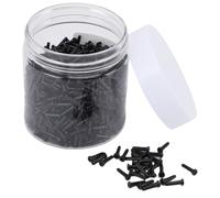 VGEBY Oeillets de Badminton, Tube de Fil de Raquette de Badminton N12 Noir 2,1x8,3 Mm épaisseur du Capuchon 1 Mm