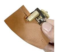 VGEBY Outil de Coupe Manuel Pratique coupé avec 3 Feuilles de Bande en Acier Fondues avec Artisanat en Cuir en Acier + Argent en Laiton