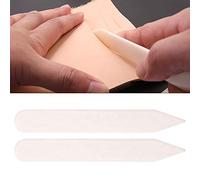 VGEBY Outil de Pliage de Dossier en Os pour un Pliage Précis du Papier, 2 Pièces pour L'artisanat de Bricolage, Os de Bovin, 5,91 X 0,79 X 0,2 Pouces