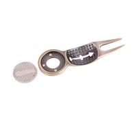 VGEBY Outil de réparation de Golf Divot avec Bouton contextuel et marqueur de Balle magnétique Pitch Mark Mini Outil de réparation de Divot pour Les golfeurs Professionnels