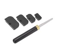 VGEBY Outil de Saxophone, Kit de Réparation de Saxophone en Métal ébène avec Bâton de Bosse, Tampons à 4 Trous de tonalité pour Saxophones Ténor Alto Soprano