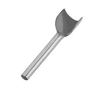 VGEBY Outils D'artisanat Rond à moitié remporté pour le Portefeuille, la Ceinture et le Sac - Durables et Faciles à Utiliser - à Partir D'acier Solide Taille 10 Mm, Argent, 1 Pièce (25 mm)