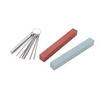 VGEBY Outils essentiels de réparation de guitare pour luthiers - Frettes de polissage et de nivellement - Comprend une lime de selle de chevalet et des pierres à aiguiser (M02802)