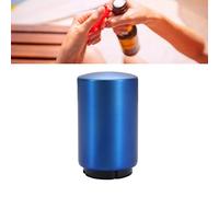 VGEBY Ouvre-bouteille Poussoir en Acier Inoxydable avec Couvercle Magnétique pour une Ouverture Rapide à la Maison et aux Restaurants (BLUE #14)