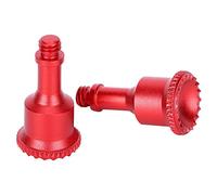 VGEBY Paire de Joysticks de Télécommande en Alliage D'aluminium, Usinés CNC avec Précision et Moletage Antidérapant Ergonomique, pour Drone Air 2 (rouge)
