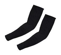 VGEBY Paire Manchons de Bras, Manchette Protège Bras Anti-Coupe Protection UV Manches de Bras Lavables pour Travaux de Jardin Runing Cyclisme en Plein Air - Noir