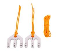 VGEBY Palan à Poulie en Nylon, Broches en Acier Inoxydable Légères et Portables, Système de Levage Compact pour équipement Extérieur avec Nylon renforcé 66 pour L'habillage sur Le (White)