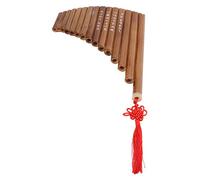 VGEBY Pan Flûte Naturel Bambou 15 Tuyaux G Pans Tone Pipe Chinois Instrument de Musique Traditionnel Chinois pour les Débutants et les Professionnels