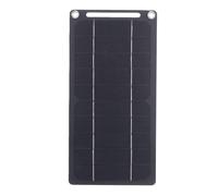 VGEBY Panneau Solaire, Chargeur Solaire Portable en Silicium Monocristallin ETFE 6 W avec Conception étanche à Double Sortie USB de Type C pour le Camping, la Randonnée, les Voyages, le Chargement de