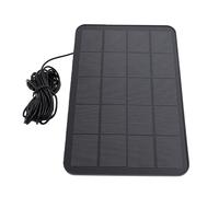VGEBY Panneau Solaire pour Caméra de sécurité, Chargeur de Panneau Solaire USB Monocristallin ETFE 10 W, Conversion 21,5% Sortie 2000 MA, Support Réglable Résistant aux Intempéries pour Utilisation