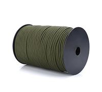 VGEBY Paracorde, Armée 550 Bobine Corde de Survie Multi-usages Rouleau de Corde de Parachute 9 Brins Polypropylène et Polyester - 100M (Couleur: Armée Verte)