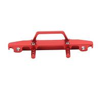 VGEBY Pare-Chocs Avant en Alliage D'aluminium 1/24 RC, Pièce de Rechange en Métal Durable avec Vis de Montage pour SCX24 90081 (Rouge)