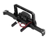 VGEBY Pare-Chocs Avant en Alliage D'aluminium pour, Pièce de Rechange Robuste pour Voiture RC Crawler Compatible avec Treuil, avec Un Design 3D raffiné et des Trous de Vis intégrés.