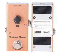 VGEBY Pédale d'effet de Guitare de Phase Vintage, Mini Pédale de Phaser avec True Bypass, Indicateur LED de Bouton de Vitesse, DC 9 V, Boîtier en Alliage d'aluminium pour Guitare électrique et